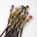 the CONSTELLATION SCEPTER - 1Piece 12 Constellation Crystal Stone Wand, Magic Gem Healing, Home Decor, Easter Halloween Creative Gifts