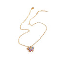 the BOHO BUTTERFLY - Luxury Zircon Butterfly Pendant Necklace for Women/Girls, Stainless Steel Clavicle Chain Female Elegant Party Jewelry