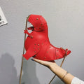 the DINO-MYTE - Trend Fashion 3D Dinosaur Design Rivets PU Leather Chain Purse, Shoulder Bag Tote, Crossbody Mini Messenger Bag