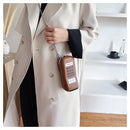 the CALL ME - Stylish Women Telephone Shaped Crossbody PU Leather Shoulder Bag. Female Casual Handbag Shopping Satchel Tote Purse