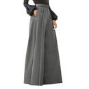 the PLEATED PANTS - Women's Fashion Fleece Palazzo Pants Cotton/Linen Comfy Baggy Trousers with Pockets