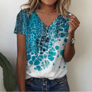 the DEEP DIVE - Summer 3D Print Sea Turtle V-Neck Oversized T-Shirts for Women