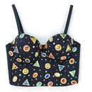 the JEWELED POPSTAR - Sexy Club Corset Streetwear Casual Camis Summer Party Fashion Tank Tops