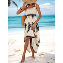 the PALM BEACH - Casual Bohemian Summer Loose Sleeveless A-Line Long Boho Casual Midi Dress
