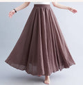 Fashion Clothes Women Clothing Skirts Vintage Y2k Elegant Streetwear Bohemian Cotton Linen Casual Vestido De Festa Long Skirt