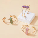 the PRISM - 1PC Natural Crystal Double Pointed Hex Prism Bracelet, Women Reiki Healing Energy Strand Bracelet, Jewelry Stylish Birthday Gift