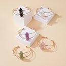 the PRISM - 1PC Natural Crystal Double Pointed Hex Prism Bracelet, Women Reiki Healing Energy Strand Bracelet, Jewelry Stylish Birthday Gift