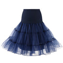 the PETTICOAT - Women's 50s Vintage Tulle Petticoat Half Slip Tutu Underskirt