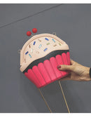 the CUPCAKE - Fashion Cakes Diamond Party Casual Purse, Ladies Chain Shoulder Bag, Handbag Crossbody Mini Messenger Bag