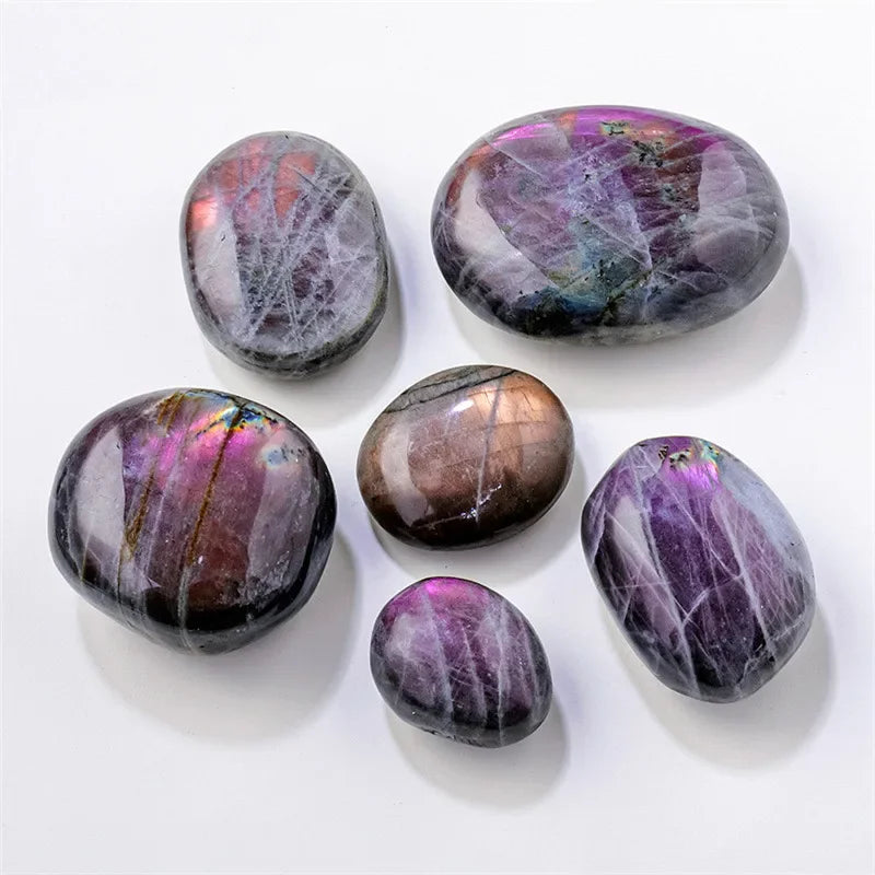 Natural Labradorite Palm Stone,Quartz Palm Stone,Mineral Samples,Reiki Heal,Quartz Crystal Palm Stone,Crystal Gifts 1PC