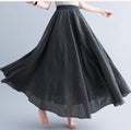 Fashion Clothes Women Clothing Skirts Vintage Y2k Elegant Streetwear Bohemian Cotton Linen Casual Vestido De Festa Long Skirt