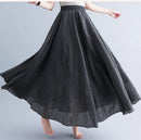 the 50's RETRO - Elegant Vintage Bohemian Fashion Cotton Linen Long Skirt