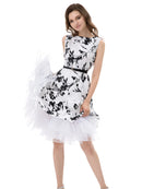 the PETTICOAT - Women's 50s Vintage Tulle Petticoat Half Slip Tutu Underskirt