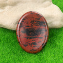 the WORRY STONES - 35x45mm Thumb Worry Stones, Oval Massage Quartz Healing Crystal, Chakra Energy Therapy Meditation Spiritual Natural Gemstone Decor