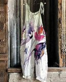 the BOHO JUMPSUIT - Women's Summer Fashion Bohemian 3D Printed Retro Straight-Leg Loose Comfortable Jumpsuit