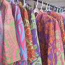 the OFFICE PARTY - Casual Print Short Sleeve Shirts 2-Piece Set Shorts Summer Fashion Loose Office Shirts Suit Outfits