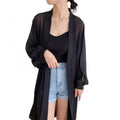 2020 Bohemian Summer Beach Wear Long Kimono Cardigan chiffon Tunic Women Tops Blouse Shirt Sarong plage