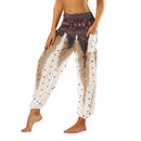 the YOGA BOHO - Women's Bohemian Harem Hippie Yoga/Pilates Pants with Pockets