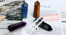 the OBELISK - Natural Stone and Crystals Point Wand, Witchcraft Rose Quartz Amethyst, Home Decoration Mineral Stones, Crafts Room Aquarium Decor
