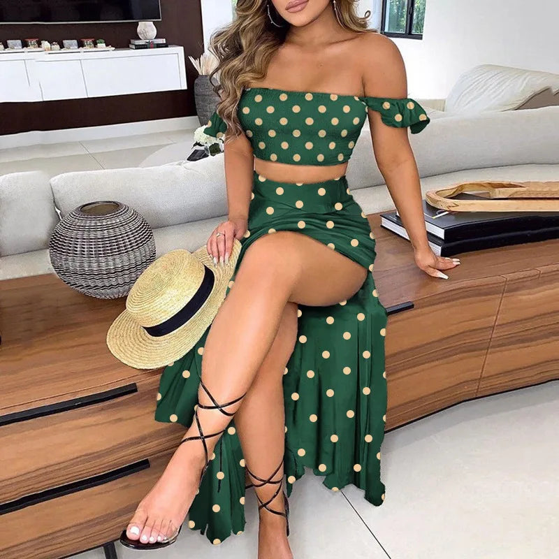 Elegant Women's Dresses Combination Sexy Sets Summer Bohemian Set For Women 2 Piece Sets Women Outfit Summer 2024 Костюм С Юбкой