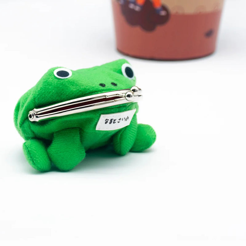 the FROGGY - Frog Coin Purses Cartoon Wallet Pouch, Anime Manga Shape Fluff Clutch Cosplay Cute Wallet Purse, Coin Holder Girls Gift