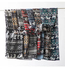 the SACRED ELEPHANT - Wide Leg High Waist Elephant Print Thin Straight Casual Bottoms Boho Pants