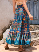 the PRAIRIE BOHO - Bohemian Printed A-Line Long Skirts