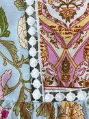 the BOHO BABYDOLL - Boho Inspired Floral Print Rayon Mini Dress Off Shoulder V-Neck Half Sleeve Bohemian Beach Summer Dress for Women