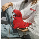 the DINO-MYTE - Trend Fashion 3D Dinosaur Design Rivets PU Leather Chain Purse, Shoulder Bag Tote, Crossbody Mini Messenger Bag