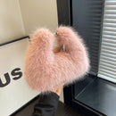 the FUR BALL - Plush Shoulder Bag, Women Soft Fluffy Crossbody Bag, Faux Fur Luxury Handbag, Winter Women's Bag, Clutch Purse for Women