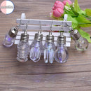 the EDISON - 1pair Creative Colorful Luminous Light Bulb Pendant Earrings