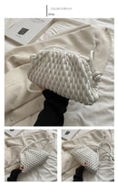 the BASKETWAVE - Luxury Brand Shoulder Bag for Women, Fashion Embroidered Thread Messenger Bag, Cute Purse Crossbody Bag, Designer Clutch Hobos