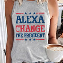 the SURF & TURF TANK - Summer Casual Breathable Tank Top Round Neck Printed Letter Pattern Oversized Women's Loose Top