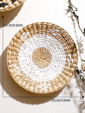 the WICKER WALL - Seagrass Wall Hanging Decor Wall Basket, Boho Home Decoration Handmade Natural Wall Art for Kitchen Bedroom Living Room Ornament