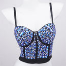 the JEWELED POPSTAR - Sexy Club Corset Streetwear Casual Camis Summer Party Fashion Tank Tops