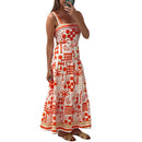 the PALM BEACH - Casual Summer Pattern Print Bohemian Elegant Sleeveless Beach Dress for Women