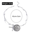 the AQUA MARINE - Bohemian Turquoise Natural Stone Pendants Necklace for Women