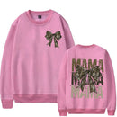 the CAMO MAMA - Women Mama Camo Coquette Bow Oversized Sweatshirts