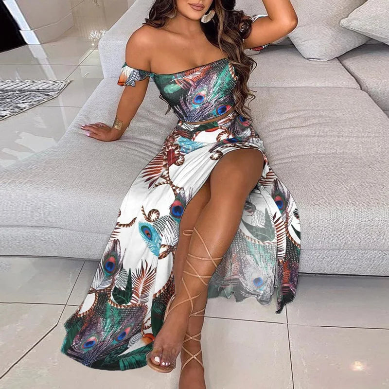 Elegant Women's Dresses Combination Sexy Sets Summer Bohemian Set For Women 2 Piece Sets Women Outfit Summer 2024 Костюм С Юбкой