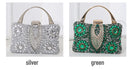 the TREASURE - Rhinestone Beaded Clutch Evening Bag, Women Wedding Party Purse, Evening Banquet Bag