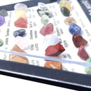 the GEMSTOME PYRAMID - 36 PCS/Box Natural Healing Crystals Mineral Specimens Irregular Tumbled Stones Rock Collection Box For Kids Research Teaching