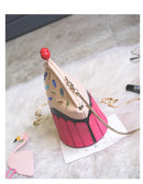 the CUPCAKE - Fashion Cakes Diamond Party Casual Purse, Ladies Chain Shoulder Bag, Handbag Crossbody Mini Messenger Bag