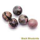 the CHAKRA BALLS - 5PCS / Set Mini 16mm Natural Stones Crystals Round Balls, Healing Reiki Amethyst Rose Quartz Energy Chakra Globe Balls