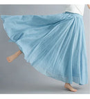 the 50's RETRO - Elegant Vintage Bohemian Fashion Cotton Linen Long Skirt