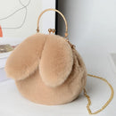 the BUNNY BAG - Cute Plush Rabbit Crossbody Bags for Women, Cute Purses and Handbags, New Rabbit Ear Shoulder Messenger Bag
