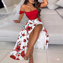 the SALSA BOHO - Elegant Bohemian Summer Sexy 2 Piece Sets Top and Skirt for Women