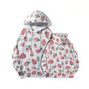 the STRAWBERRY SHORTCAKE - Cute Strawberry 3D Print Fashion Long Sleeve Hooded Streetwear Sweatshirts/Pullovers