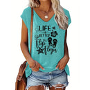 the BEACH TANK - Spring/Summer Fashion Letter Printed Sleeveless Beach Tank Tops for Women