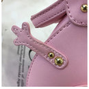 the DINO-MYTE - Trend Fashion 3D Dinosaur Design Rivets PU Leather Chain Purse, Shoulder Bag Tote, Crossbody Mini Messenger Bag