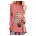 Floral Dandelion 3d Print Long Sleeve T-shirts Women Fashion T-shirt Femme Tops Tees Long Tops Lady Tshirt Tunic Women Clothing